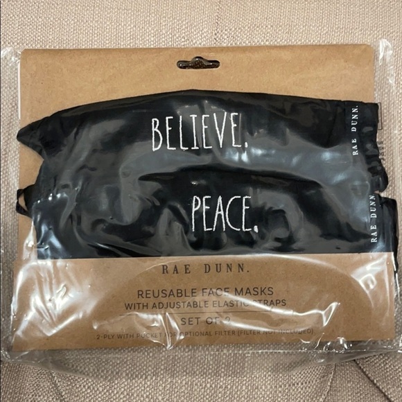 𝅺rae Dunn Reusable Face Masks - Picture 3 of 3